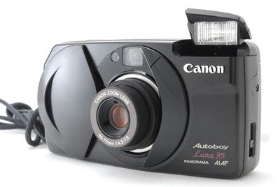 [Near MINT] Canon Autoboy Luna 35 PANORAMA Black Ai AF 35mm Film Camera JAPAN