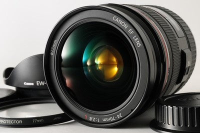 [Top MINT w/Hood ] Canon EF 24-70mm F2.8 L USM AF Zoom Prime Lens  From Japan