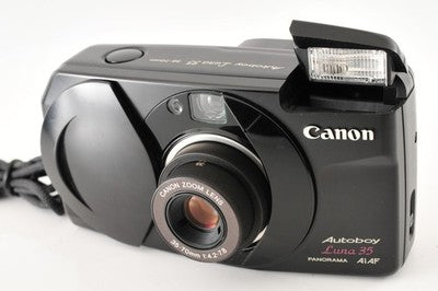 [Near MINT] Canon Autoboy Luna 35 PANORAMA Black Ai AF 35mm Film Camera JAPAN